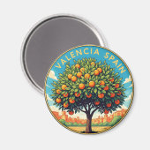 Valencia Spanje Reizen Magneet (Voorkant / Achterkant)