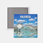 Valencia Spanje Reizen Magneet (Voorkant / Achterkant)