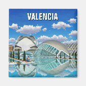 Valencia Spanje Reizen Magneet (Voorkant)