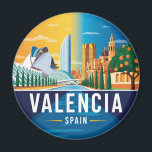 Valencia Spanje Reizen Magneet<br><div class="desc">Valencia, gelegen aan de zuidoostelijke kust van Spanje, is een levendige stad die historische charme prachtig combineert met futuristische flair. Bekend om zijn zonnige mediterrane klimaat, rijke cultuur en heerlijke gerechten, Valencia biedt iets voor elke soort reiziger. Het historische stadscentrum is vol met gotische en romaanse bouwwerken, waaronder de kathedraal...</div>