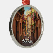 Valencia Spanje Reizen Metalen Ornament (Rechts)