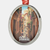 Valencia Spanje Reizen Metalen Ornament (Links)