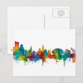 Valencia Spanje Skyline Briefkaart (Voorkant / Achterkant)