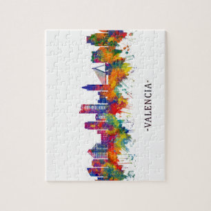 Valencia Spanje Skyline Legpuzzel