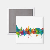 Valencia Spanje Skyline Magneet (Voorkant / Achterkant)