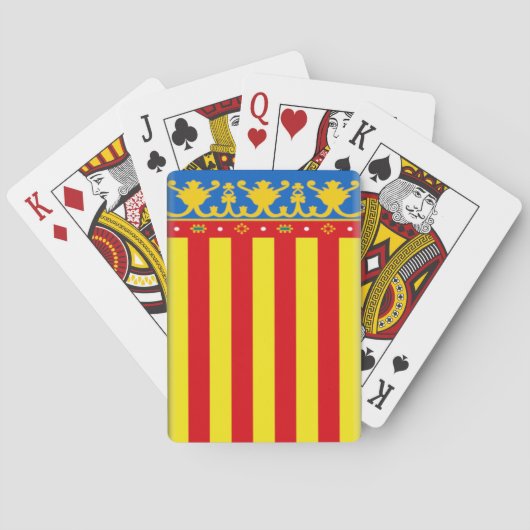 Valencia Spanje) Spatenkaarten Pokerkaarten (Achterkant)