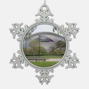 Valencia, Spanje Tin Sneeuwvlok Ornament