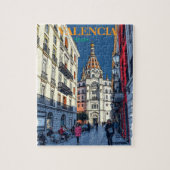 Valencia Spanje Travel Art Vintage Legpuzzel (Verticaal)