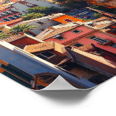 Valencia Spanje Travel Art Vintage Poster (Hoek)