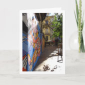 Valencia Street Art Portrait, España Kaart (Voorkant)