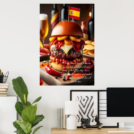 Valencia Vista: Chorizo Indulgence 24x36 Poster (Thuiskantoor)