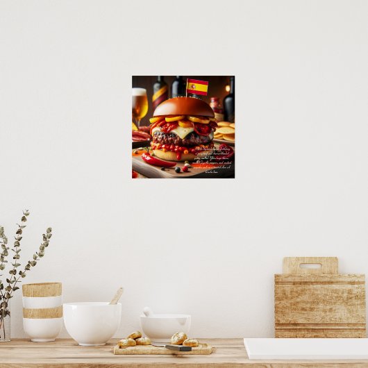 Valencia Vista: Chorizo Indulgence Poster (Keuken)