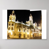 Valencia White Lights Building Poster (Voorkant)