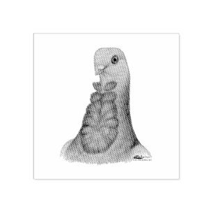 Valenciaans Figurita Pigeon Portrait Rubberstempel