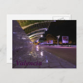 Valenciaanse nachtelijke uitzicht briefkaart (Voorkant / Achterkant)