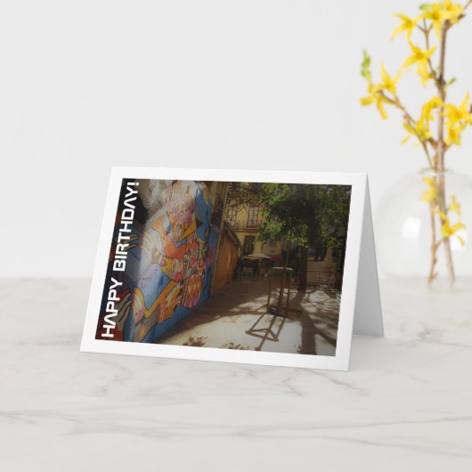 Valenciaanse Straatkunst, Spanje Kaart (Gele Bloem)