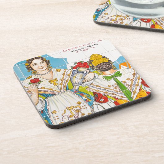 Valenciaanse tegel onderzetter (Linkerzijde)