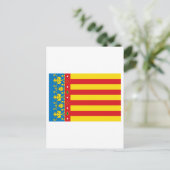 Valenciaanse vlag briefkaart (Staand voorkant)