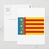 Valenciaanse vlag briefkaart (Voorkant / Achterkant)
