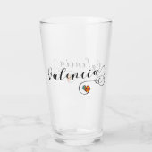 Valenciaanse vlag Heart, Valencia, Spanje Glas (Achterkant)