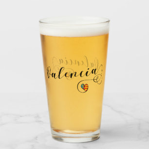 Valenciaanse vlag Heart, Valencia, Spanje Glas