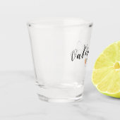 Valenciaanse vlag Heart, Valencia, Spanje Shot Glas (Links)