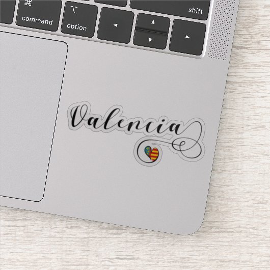 Valenciaanse vlag Heart, Valencia, Spanje Sticker (Detail)