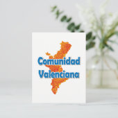 Valencian Community Briefkaart (Staand voorkant)