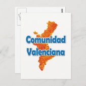 Valencian Community Briefkaart (Voorkant / Achterkant)