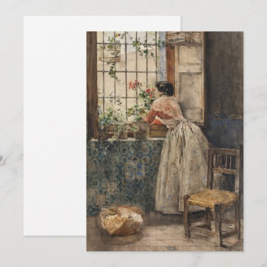 Valenciana a la Reja | Joaquín Sorolla (Voorkant / Achterkant)