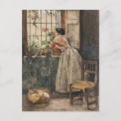 Valenciana a la Reja | Joaquín Sorolla Briefkaart (Voorkant)