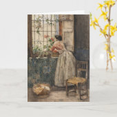 Valenciana a la Reja | Joaquín Sorolla Kaart (Gele Bloem)