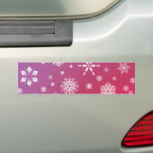 Valende sneeuw bumpersticker (Op auto)