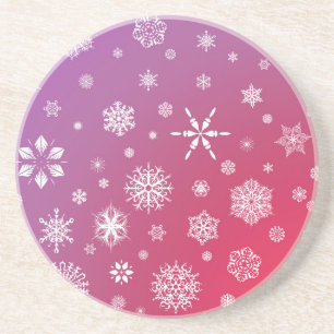 Valende sneeuw zandsteen onderzetter