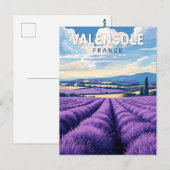 Valensole Frankrijk Reizen Kunst Vintage Briefkaart (Voorkant / Achterkant)