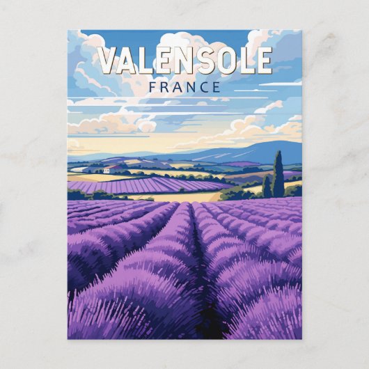 Valensole Frankrijk Reizen Kunst Vintage Briefkaart (Voorkant)