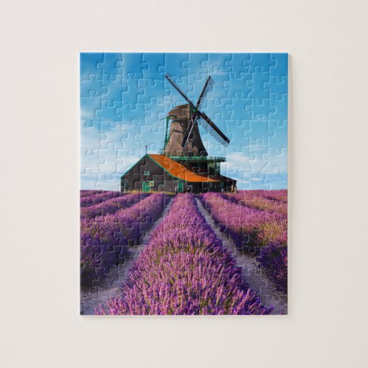 Valensole Lavender Fields Provence Frankrijk Legpuzzel (Verticaal)