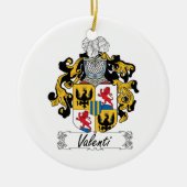 Valenti Family Crest Keramisch Ornament (Voorkant)