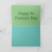 Valentia Island St Patrick's Day Kaart (Binnen)