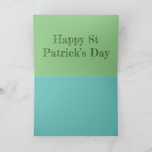 Valentia Island St Patrick's Day Kaart (Binnen)