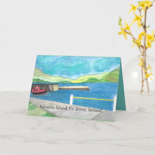 Valentia Island St Patrick's Day Kaart (Gele Bloem)