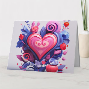 Valentiane's Day gevouwen kerstcadeaukaart Bedankkaart