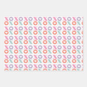 Valentien's day hartpatroon inpakken papieren blad inpakpapier vel (Voorkant)