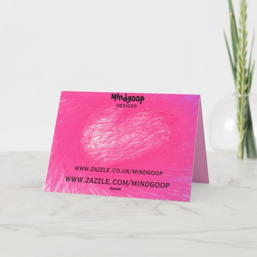 valentijn 1 abstracte kunst Valentijnsdag kaart (Achterkant)