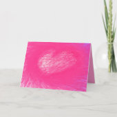 valentijn 1 abstracte kunst Valentijnsdag kaart (Voorkant)