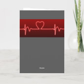 Valentijn 1 zwanen, Valentijn kaart, Ai gegenereer Bedankkaart (Achterkant)