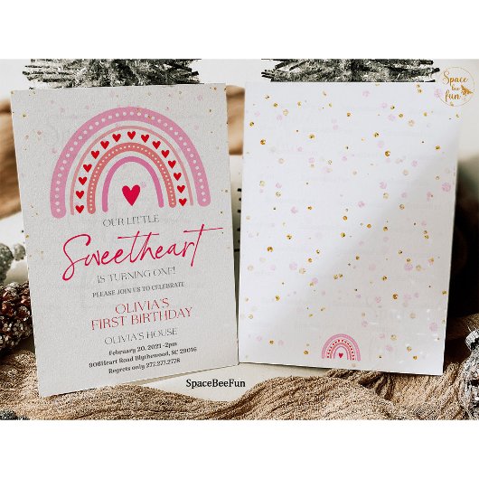 Valentijn 1e Verjaardag Uitnodiging Valentijn Part