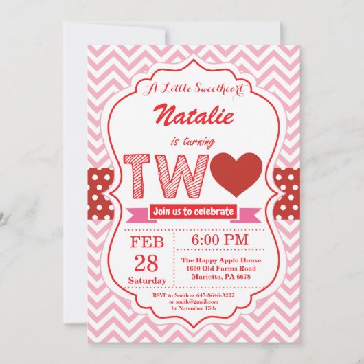 Valentijn 2e verjaardag Kleine Lieverd Kaart (Voorkant)