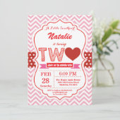 Valentijn 2e verjaardag Kleine Lieverd Kaart (Staand voorkant)