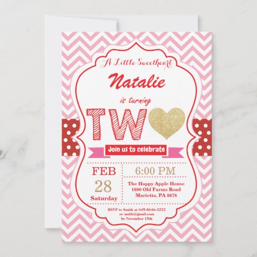 Valentijn 2e verjaardag Kleine Lieverd Kaart (Voorkant)